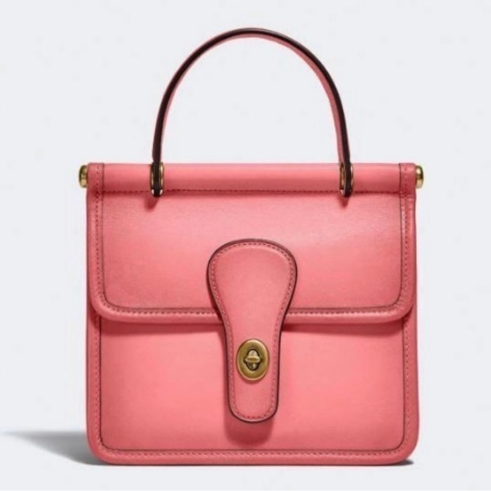 COACH Willis Top Handle Taffy Pink Mini Crossbody